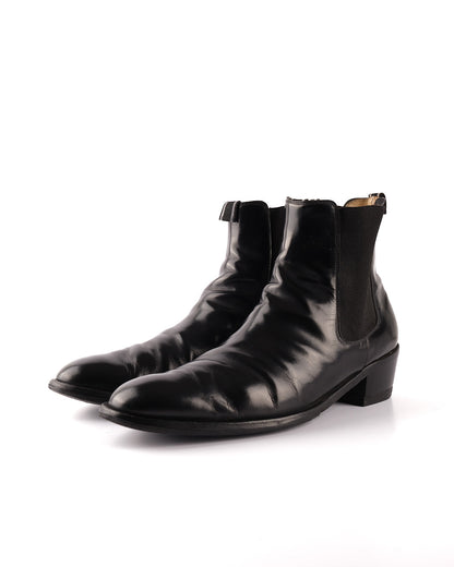 Helmut Lang 2000s Polished Leather Heeled Boots