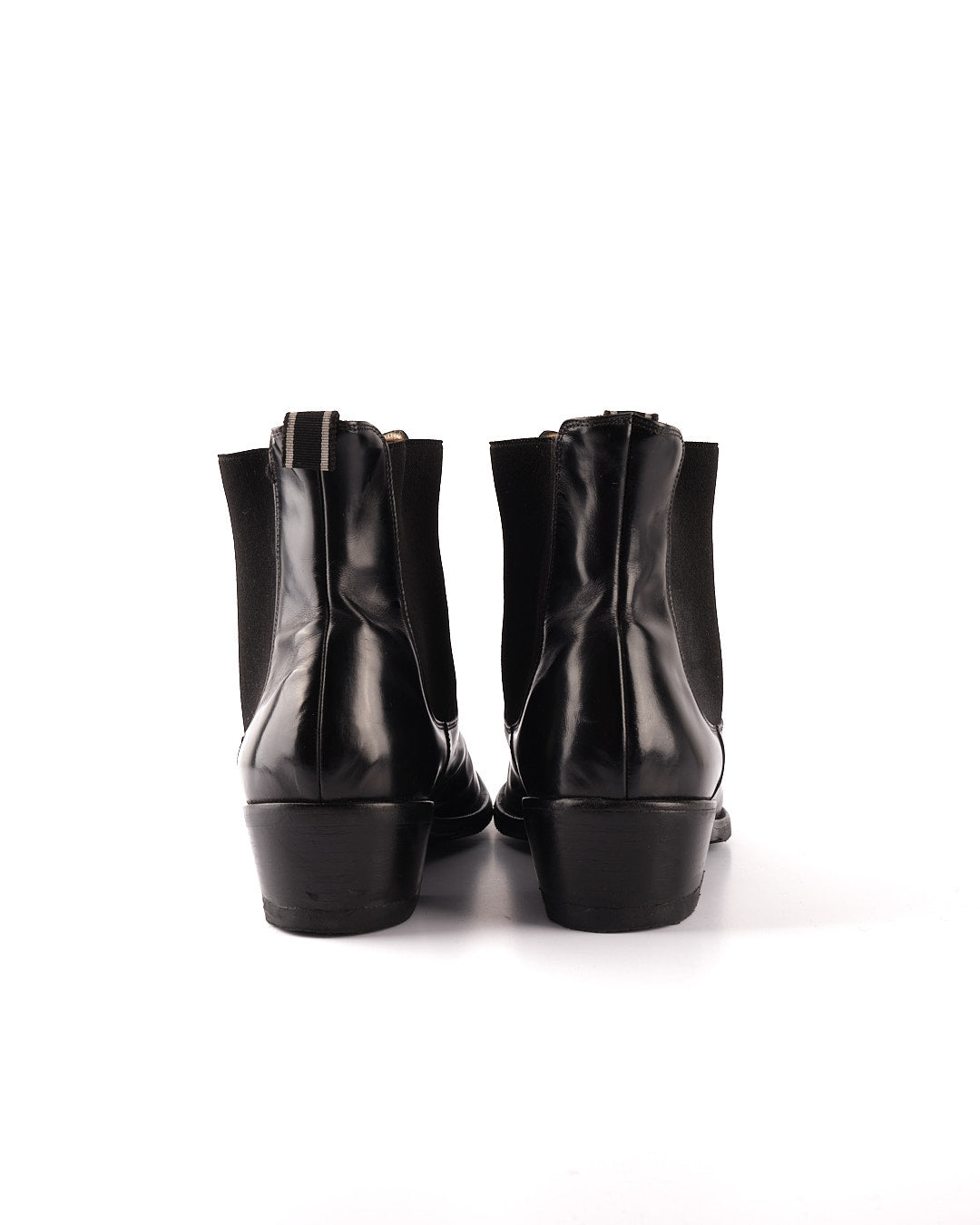 Helmut Lang 2000s Polished Leather Heeled Boots