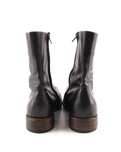 Martin Margiela F/W 2001 - 02 (10) Square Toe Boots in Polished Black Leather (2)