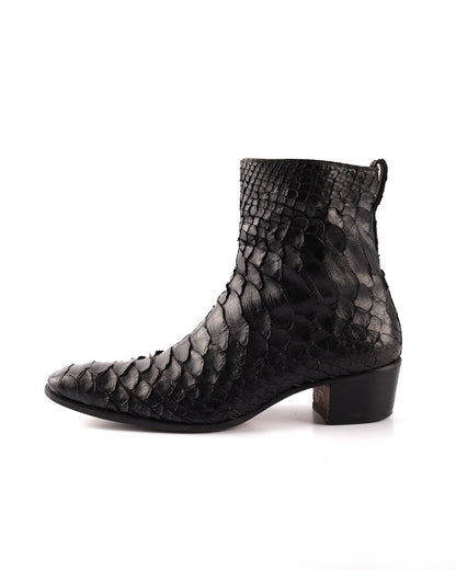 Rare Tom Ford for Yves Saint Laurent Rive Gauche Johnny Boots in Python