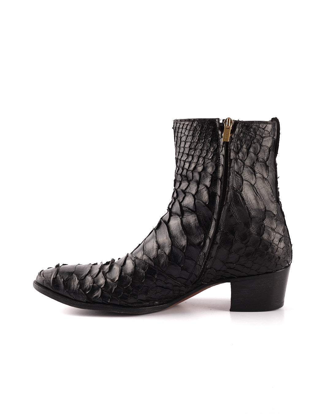 Rare Tom Ford for Yves Saint Laurent Rive Gauche Johnny Boots in Python