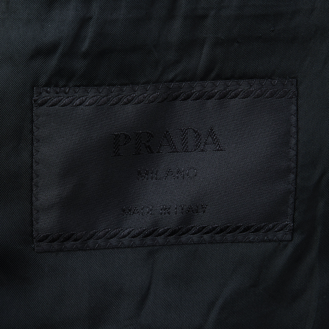 Prada 2000s 2-Button Blazer in Mohair and Wool