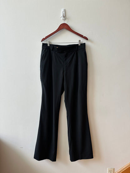 Yves Saint Laurent Wool Trousers and Vintage Leather Jacket Bundle