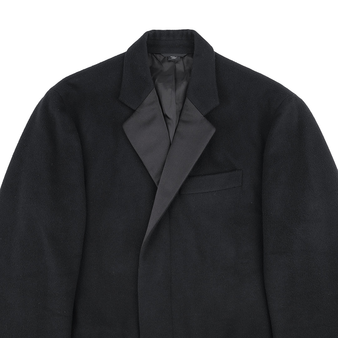 Helmut Lang F/W 1999 Cashmere Overcoat with Silk Lapels