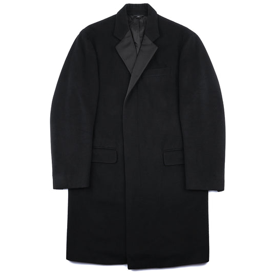 Helmut Lang F/W 1999 Cashmere Overcoat with Silk Lapels