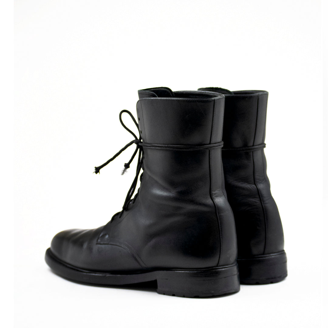 Vintage Prada 2000's 11-Eyelet Boot with Lug Sole