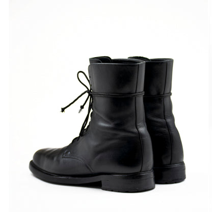Vintage Prada 2000's 11-Eyelet Boot with Lug Sole