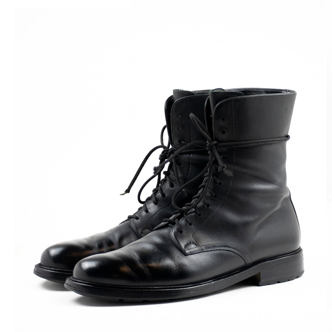 Vintage Prada 2000's 11-Eyelet Boot with Lug Sole