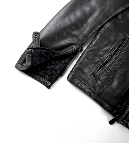 Calvin Klein Collection 2000s Lambskin Leather Jacket w/ Extended Collar