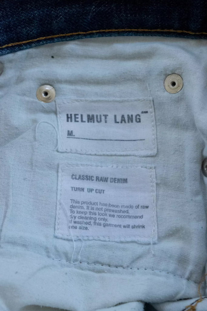 8. Helmut Lang 1999 Raw Denim in Turn-Up Cut – Chaperone Store