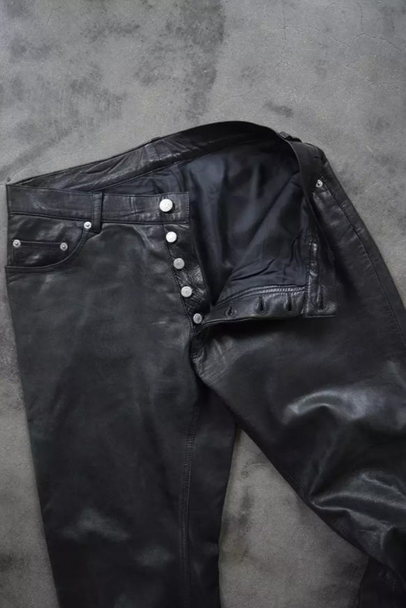 Helmut Lang 1998 Pre Prada Leather Pants Chaperone Store