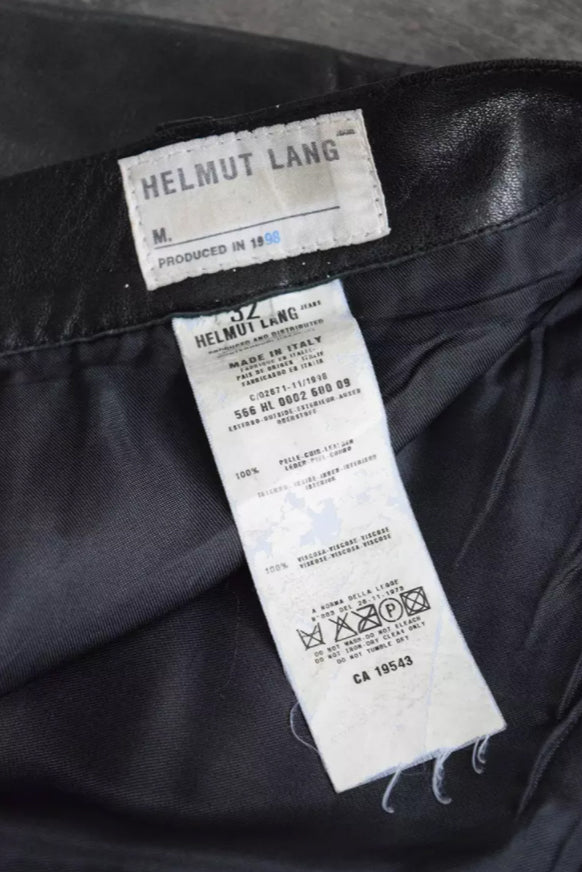 Helmut Lang 1998 Pre-Prada Leather Pants