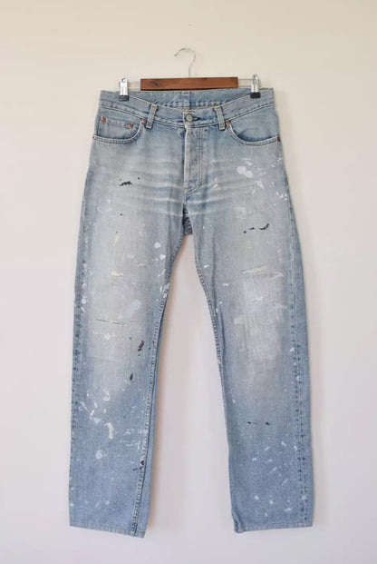 Helmut Lang 1998 GTR Painter Denim In Classic Cut