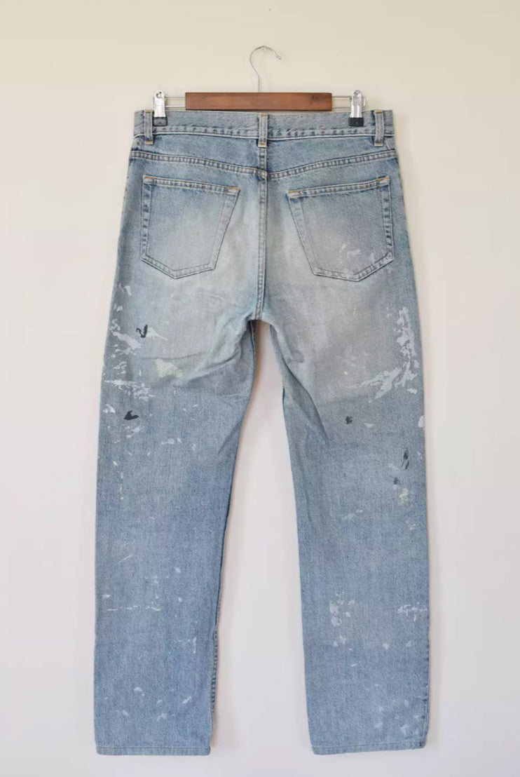 Helmut Lang 1998 GTR Painter Denim In Classic Cut