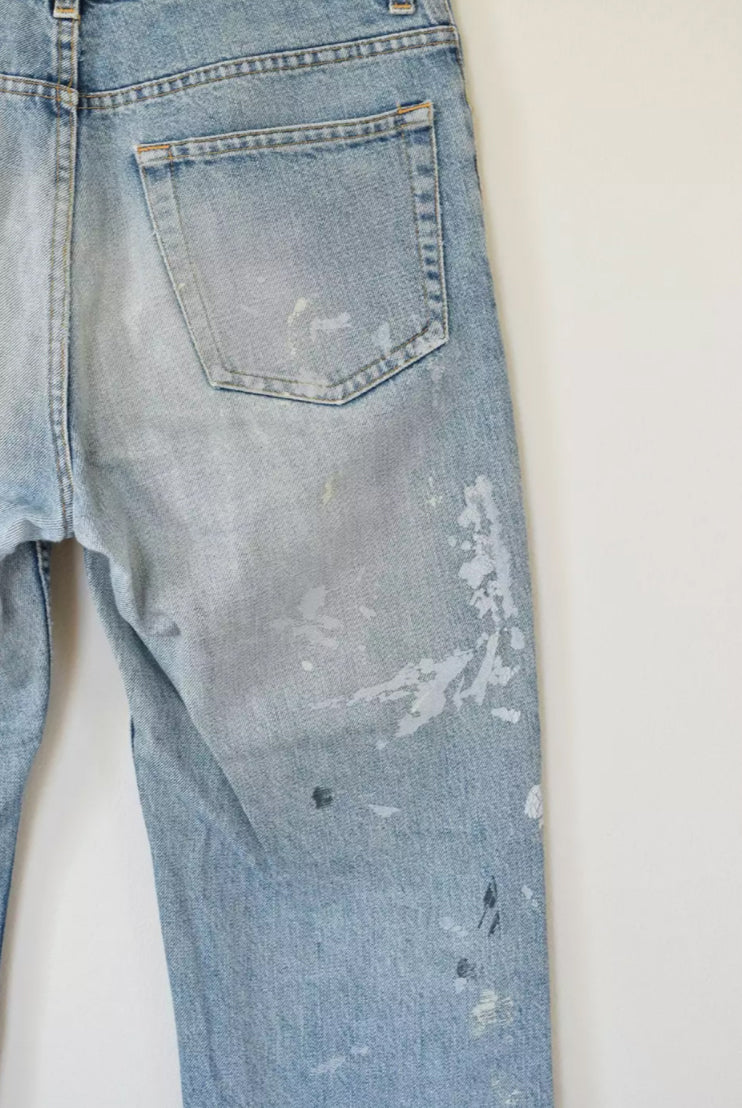 Helmut Lang 1998 GTR Painter Denim In Classic Cut