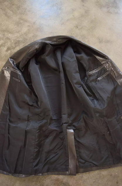 Helmut Lang 2000's Leather Blazer