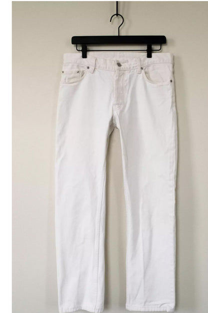 Helmut Lang 1999 White Denim Pants