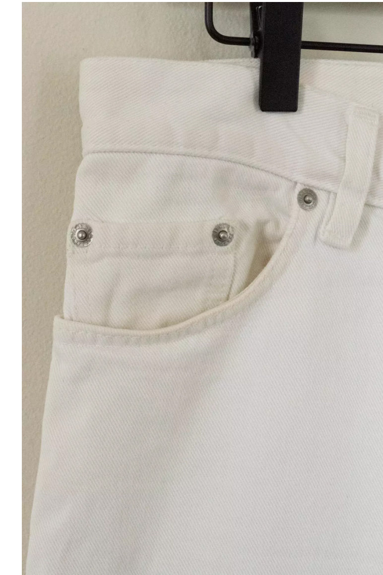 Helmut Lang 1999 White Denim Pants