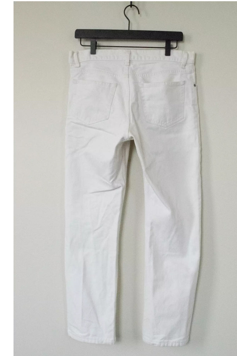 Helmut Lang 1999 White Denim Pants