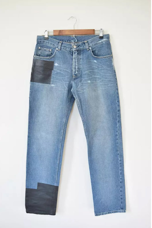 Helmut Lang 2003 Classic Vintage Denim w/ Rubber Tape Applications