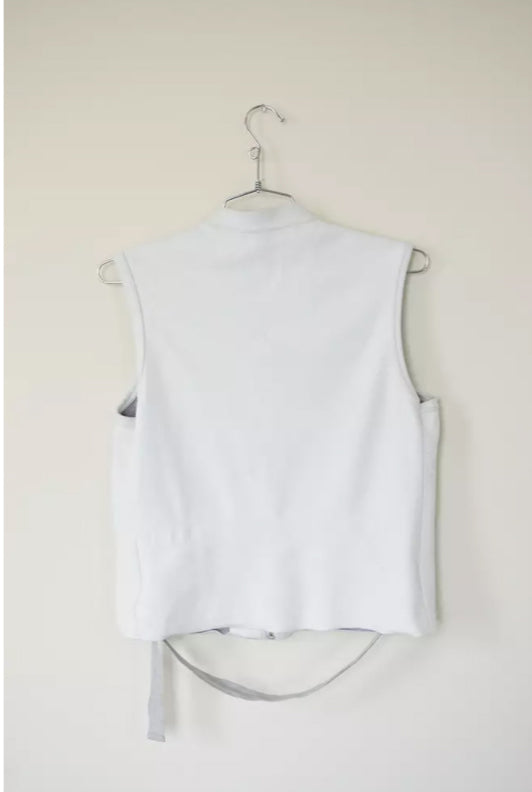 Helmut Lang FW 1998 White D-ring Bondage Vest