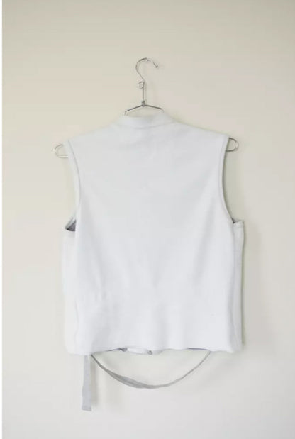 Helmut Lang FW 1998 White D-ring Bondage Vest