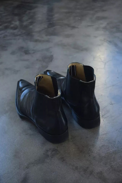 Helmut Lang FW 2004 Runway Shaped Leather Boots