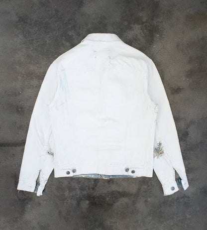 Martin Margiela (0) (10) Artisanal Type III Jacket Coated in White Texicreen