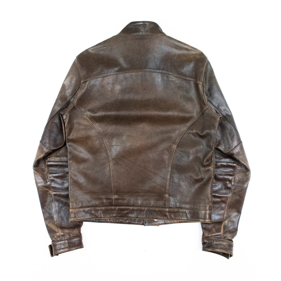 Yohji Yamamoto x D'Urban A.A.R. Cafe Rider in Brown Leather