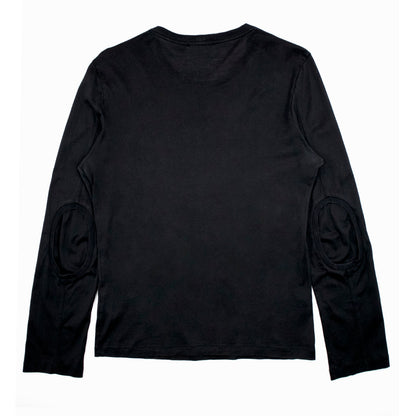 Helmut Lang S/S 2004 Egyptian Cotton Elbow Cutout Long Sleeve T-Shirt