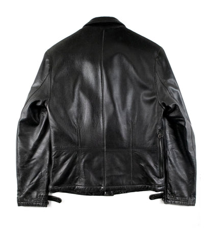 Calvin Klein Collection 2000s Lambskin Leather Jacket w/ Extended Collar