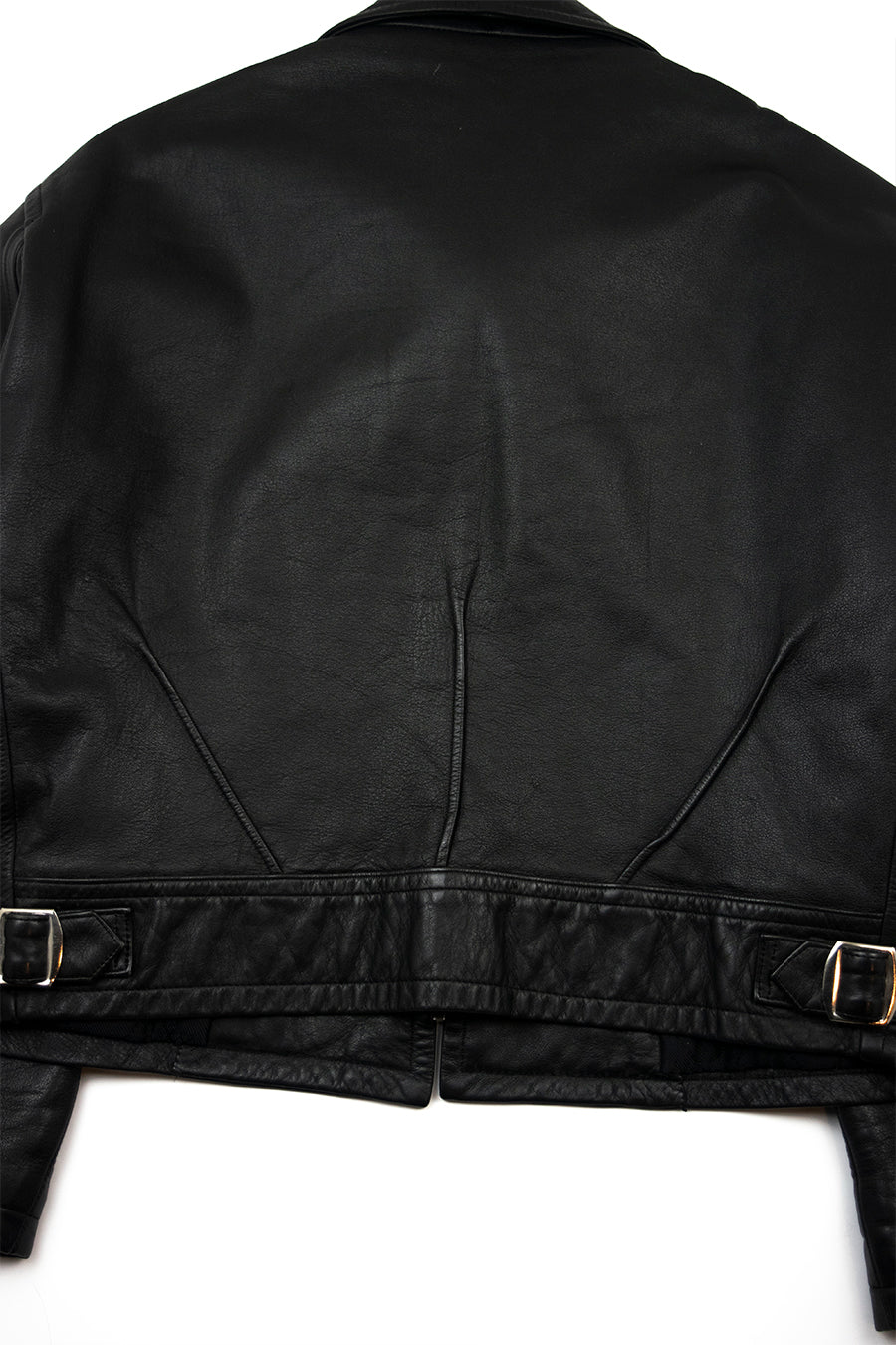 Yohji Yamamoto Y's Cropped "Triple Darted' Jacket in Leather