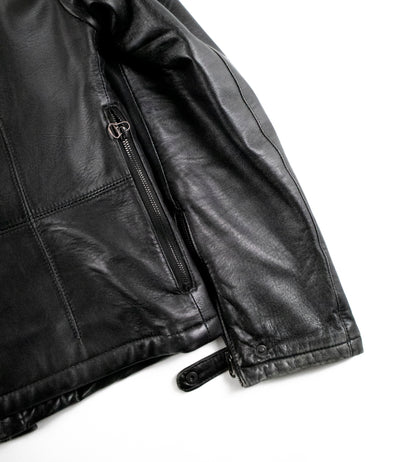 Calvin Klein Collection 2000s Lambskin Leather Jacket w/ Extended Collar