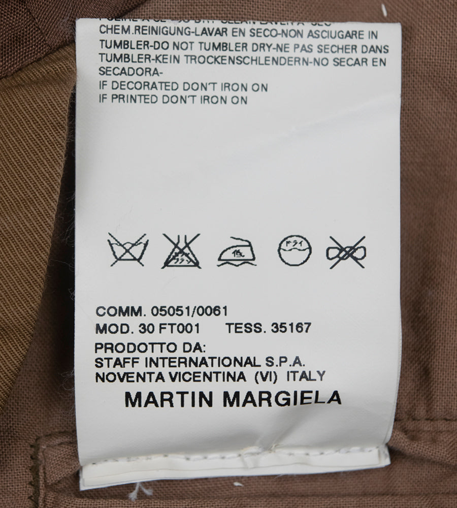 Martin Margiela S/S 2006 '3 Roll 2' Cotton Suit in Camel Brown