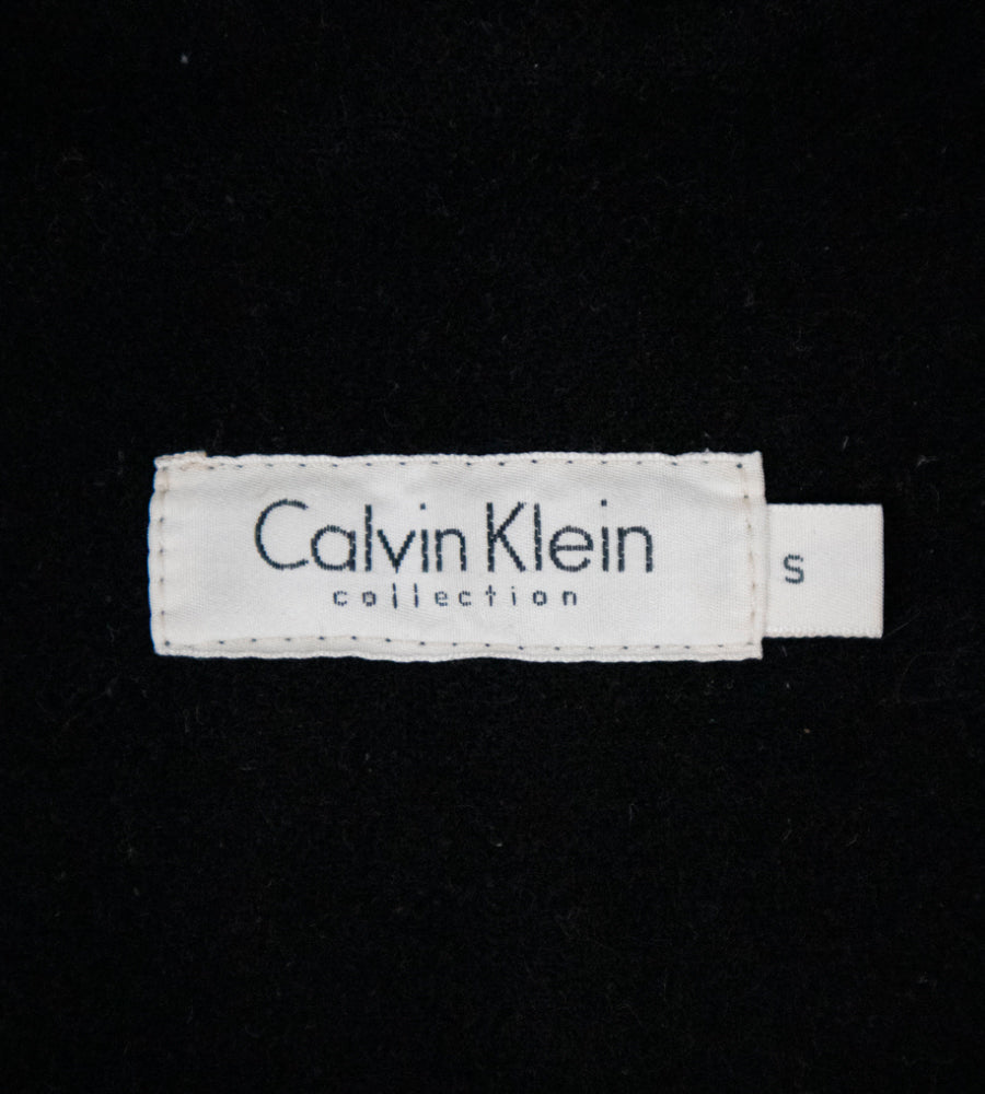 Calvin Klein Collection 2000s Lambskin Leather Jacket w/ Extended Collar