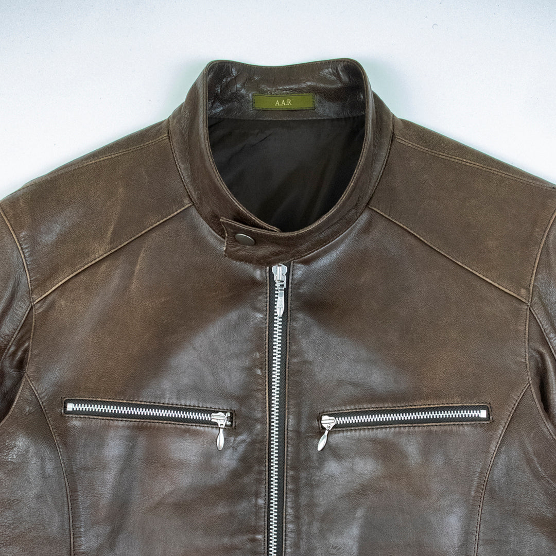 Yohji Yamamoto x D'Urban A.A.R. Cafe Rider in Brown Leather