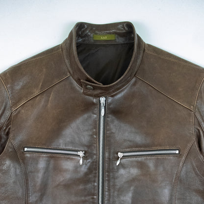 Yohji Yamamoto x D'Urban A.A.R. Cafe Rider in Brown Leather