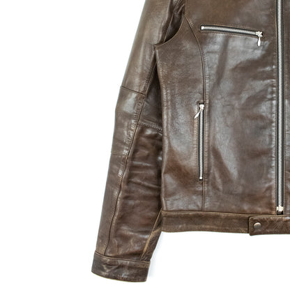 Yohji Yamamoto x D'Urban A.A.R. Cafe Rider in Brown Leather