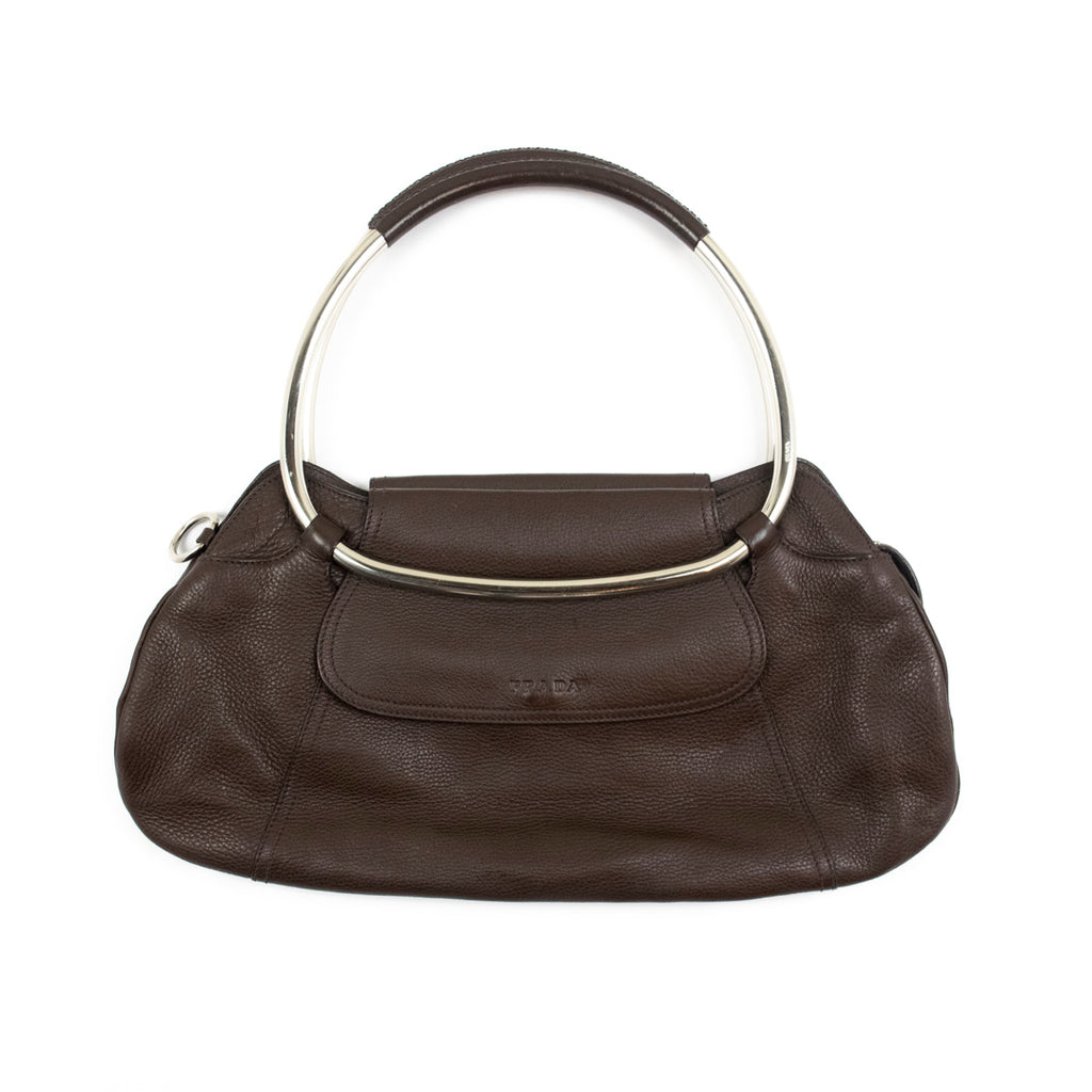 Prada S/S 2003 Leather Ring Bag in Chocolate Brown – Chaperone Store