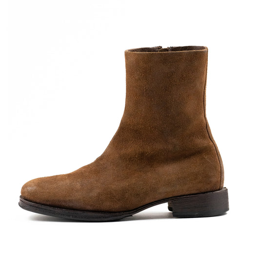 Martin Margiela F/W 2001-02 (10) Square Toe Boot in Burnished Suede