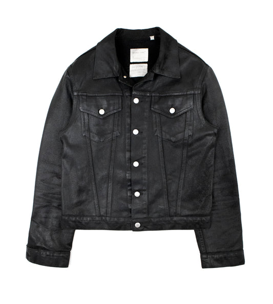 Helmut Lang 1999 Coated Black Denim Type III Jacket