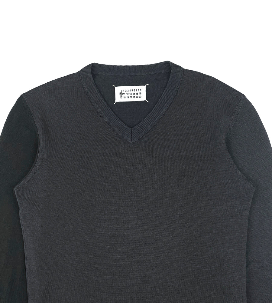 Martin Margiela F/W2006 (10) Asymmetrical Wool V-Neck Sweater