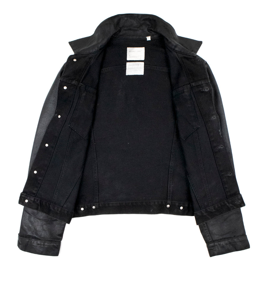 Helmut Lang 1999 Coated Black Denim Type III Jacket – Chaperone Store