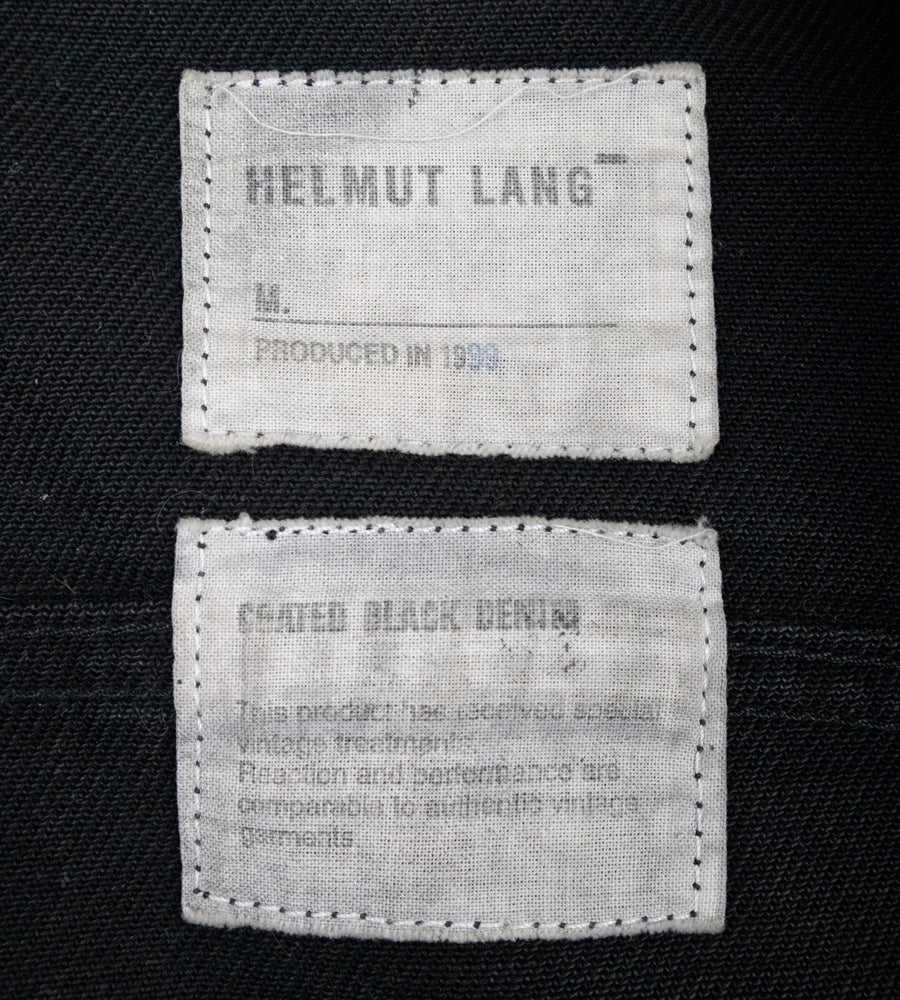 Helmut Lang 1999 Coated Black Denim Type III Jacket – Chaperone Store