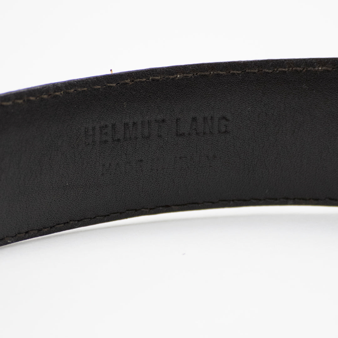 Helmut Lang 2000's Carp and Aluminum Belt