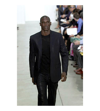 Helmut Lang S/S 2001 Coated Linen Suit