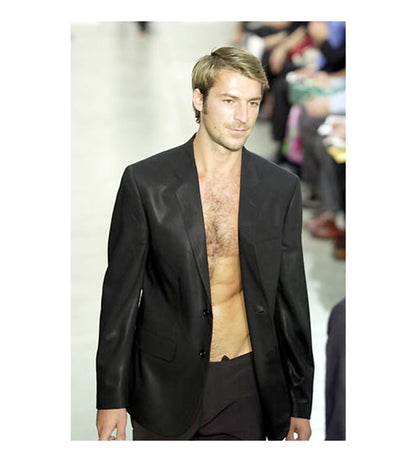 Helmut Lang S/S 2001 Coated Linen Suit