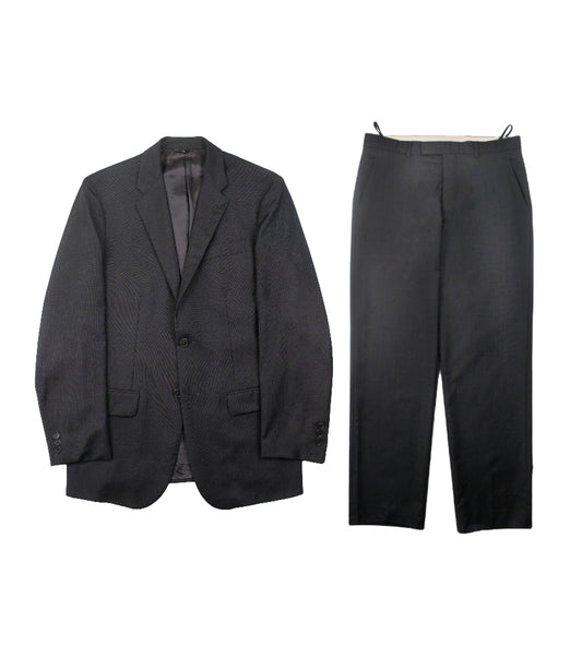 Helmut Lang FW2000 Wool Suit in Charcoal