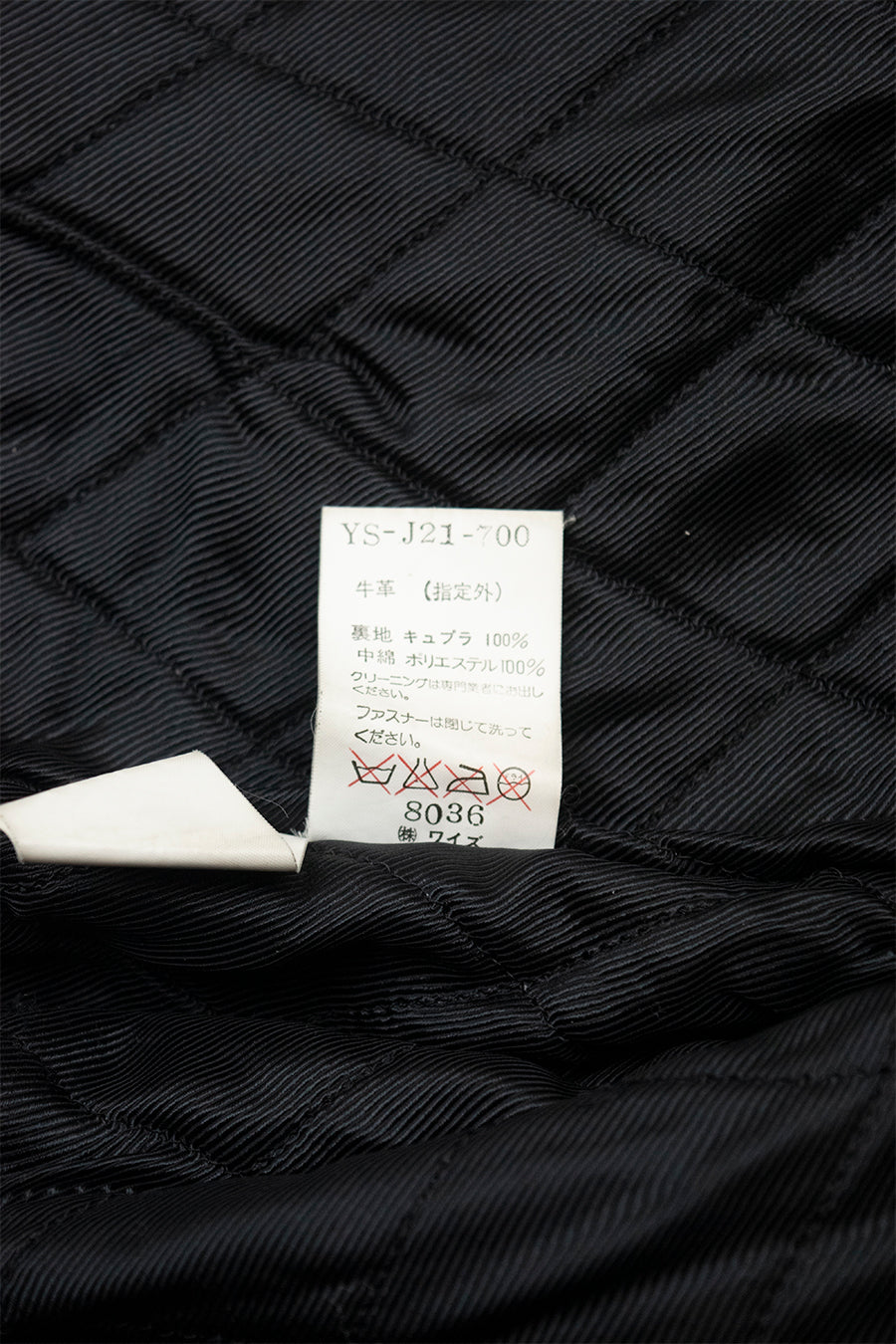 Yohji Yamamoto Y's Cropped "Triple Darted' Jacket in Leather