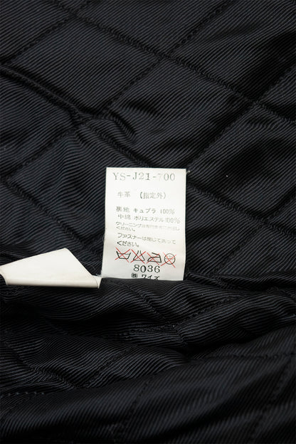 Yohji Yamamoto Y's Cropped "Triple Darted' Jacket in Leather